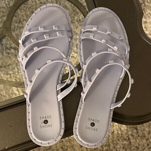 Rubber slides Shade & Shore lavender 7